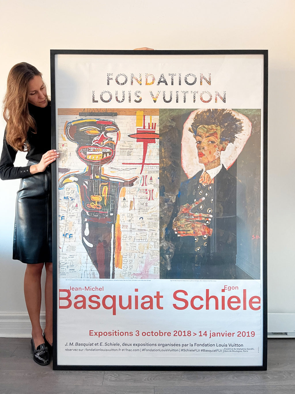 Jean Michel Basquiat Poster Louis Vuitton Fondation Homage 