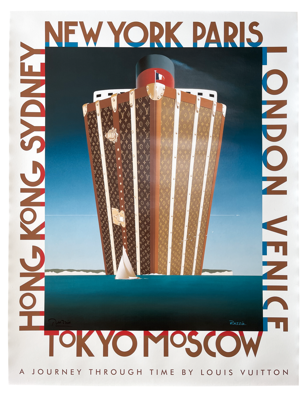 Shop Louis Vuitton Bagatelle 1989 Razzia Original Poster Online