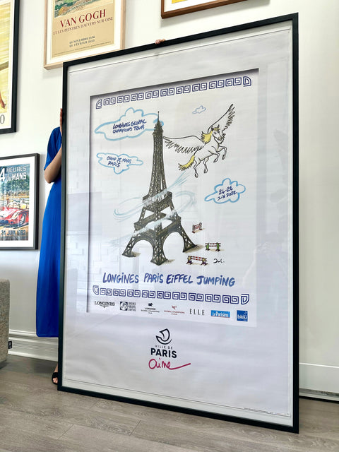 Original Longines Poster Paris Eiffel Jumping, 2022