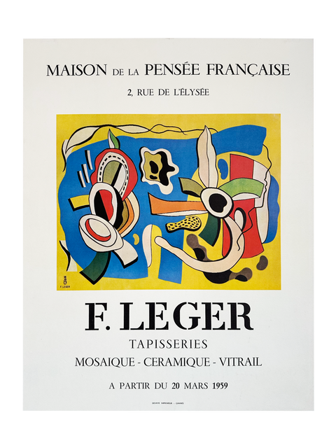 Original Fernand Leger Poster "Tapisseries" 1959