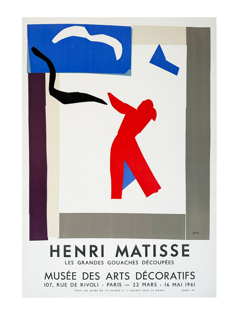 Original Matisse 1961 "Les Grandes Gouaches Découpées", Mourlot