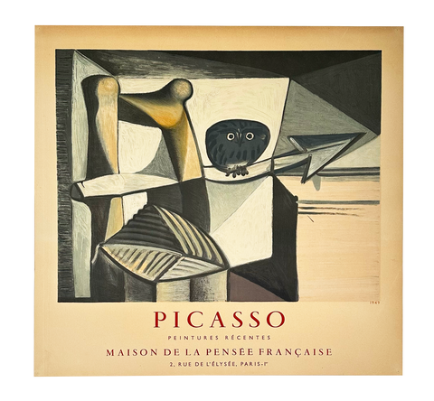 Original Pablo Picasso Poster Maison De La Pensee Francaise, 1949