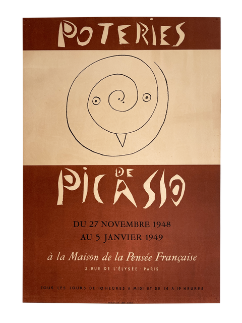 Original Picasso Poster Poteries 1948 Mourlot (Arch Paper)