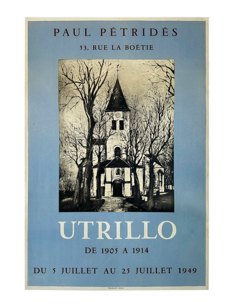 Original Maurice Utrillo Poster 1949 Mourlot