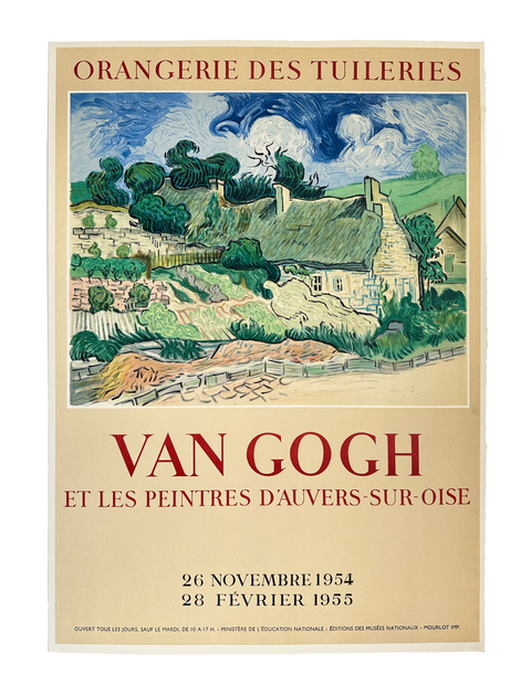 Original Van Gogh Poster Orangerie Des Tuileries 1954 - Mourlot (Arch Paper)