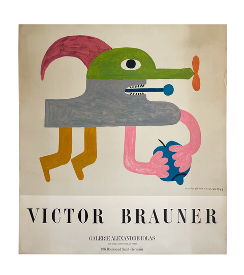 Original Victor Brauner Poster Galerie Alexandre Iolas, 1970